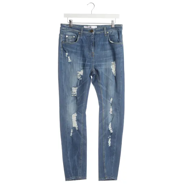 Jeans Slim Fit, in Blau, Baumwolle, Elisabetta Franchi