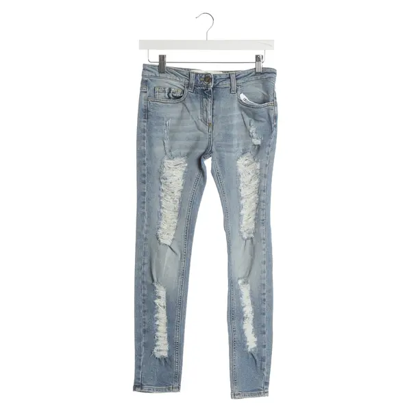 Pantaloni, in Blu, Cotone, Elisabetta Franchi