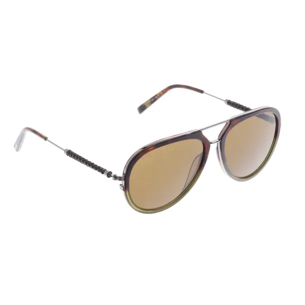 Sonnenbrille, in Dunkelbraun, Kunststoff / Naturmaterial, Tod´s