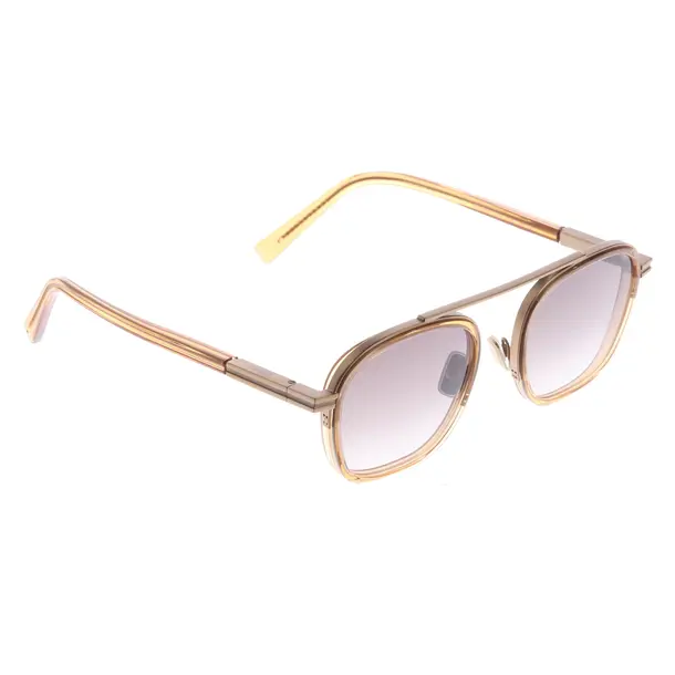 Sonnenbrille, in Hellbraun, Kunststoff / Metall, Zegna