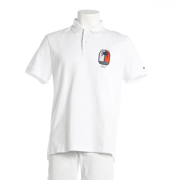 Poloshirt, in Weiß, Baumwolle, Tommy Hilfiger