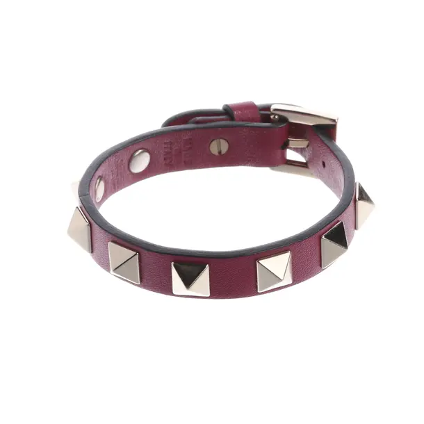 Bracelet, in Pink, Leather, Valentino
