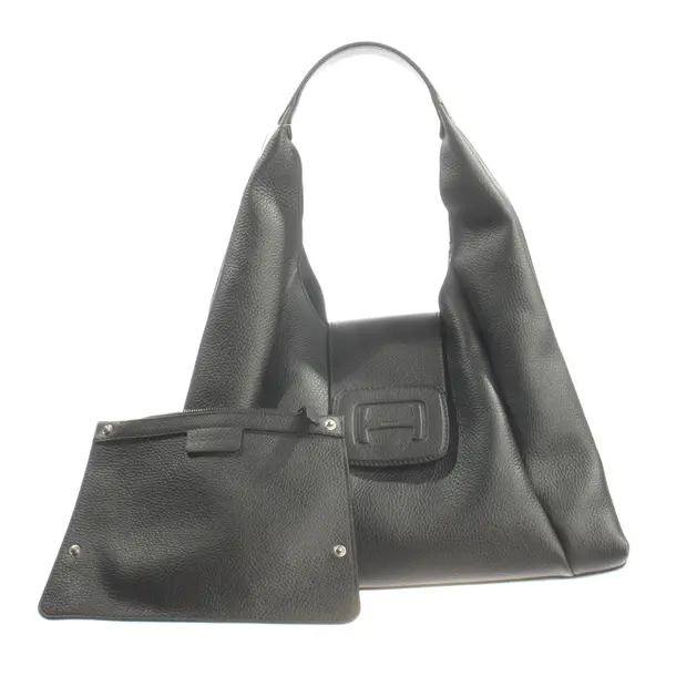 Hobo Bag, in Black, Leather, Hogan