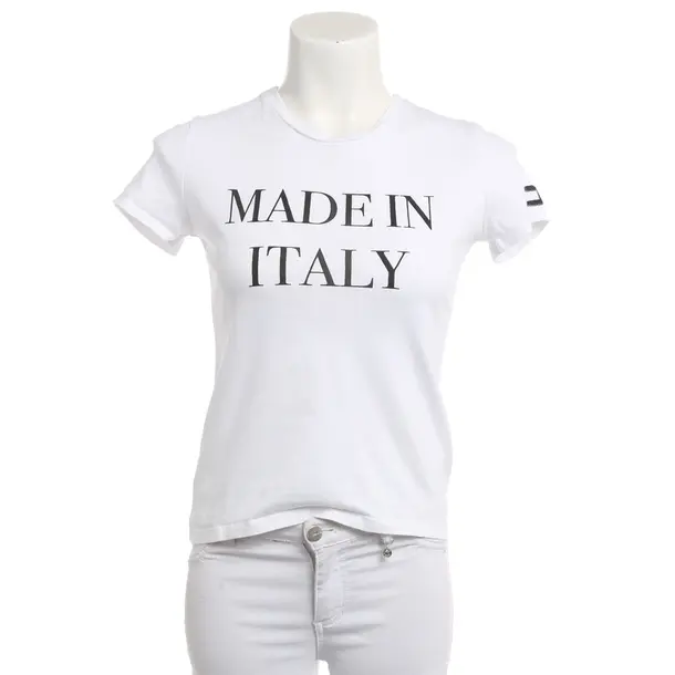 Shirt, in White, Cotton, Elisabetta Franchi