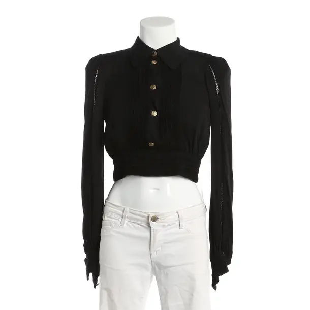 Camicetta, in Nero, Viscosa, Elisabetta Franchi