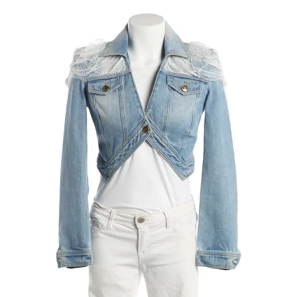 Giacca di jeans, in Blu, Cotone, Elisabetta Franchi