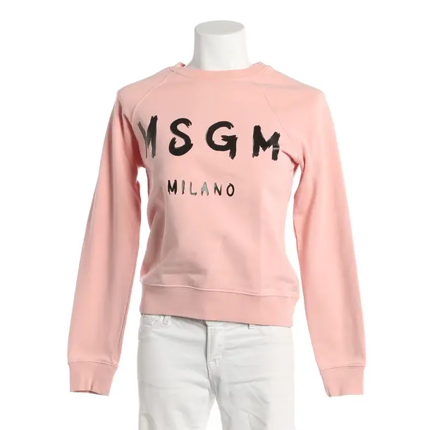 Sweatshirt, in Hellrosa, Baumwolle, MSGM
