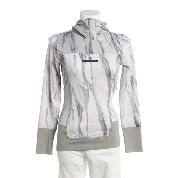 Hoodie, in Light Gray, Polyester, Adidas by Stella McCartney