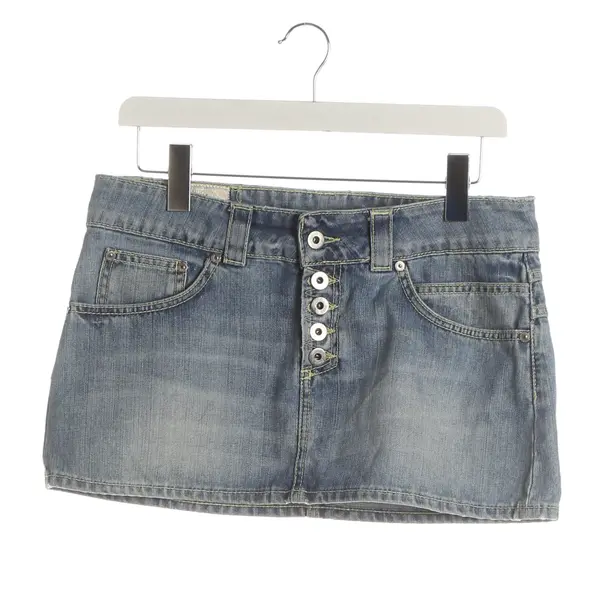 Skirt, in Light Blue, Cotton, Dondup