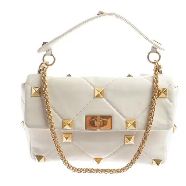 Schultertasche, in Beige, Leder, Valentino