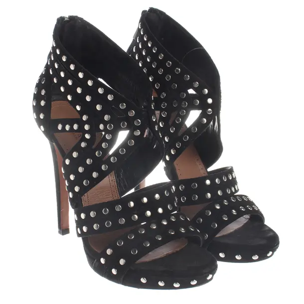 Heeled Sandals, in Black, Alaia