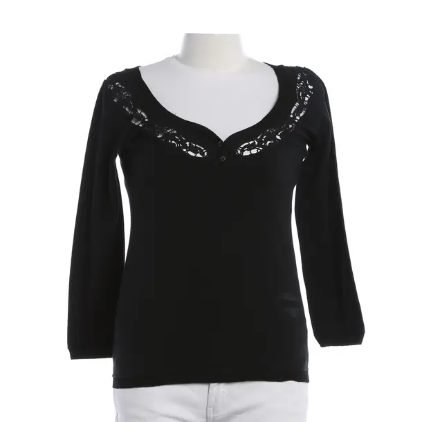 Longsleeve, in Schwarz, Baumwolle, Ermanno Scervino
