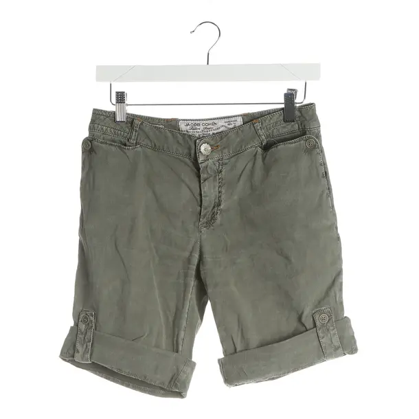 Shorts, in Dark Green, Linen, Jacob Cohen