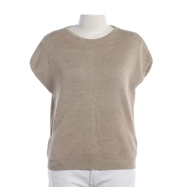 Pullunder, in Beige, Baumwolle, Brunello Cucinelli
