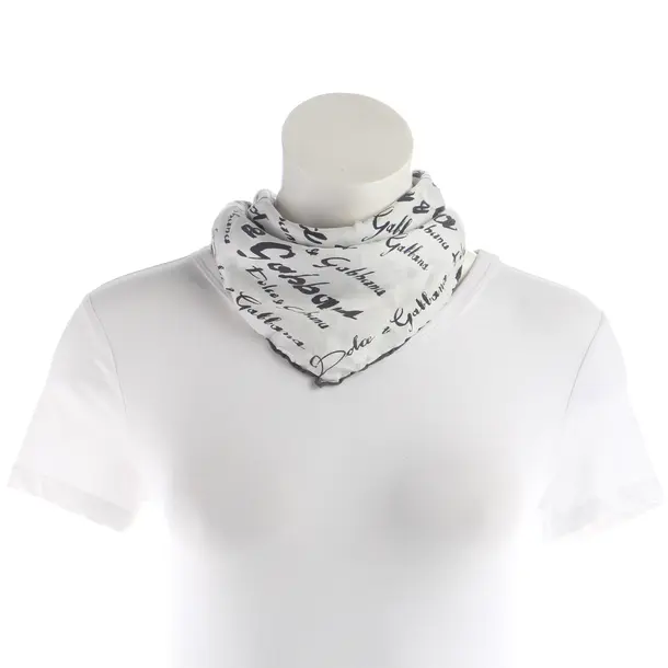 Shawl, in White, Silk, Dolce & Gabbana