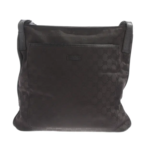Schultertasche, in Schwarz, Baumwolle, Gucci