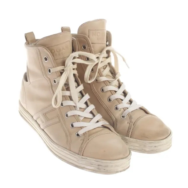 High-Top Sneakers, in Beige, Hogan