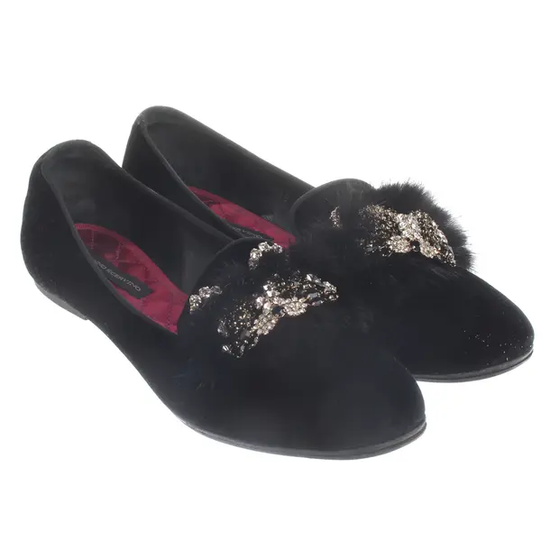 Loafers, in Black, Ermanno Scervino