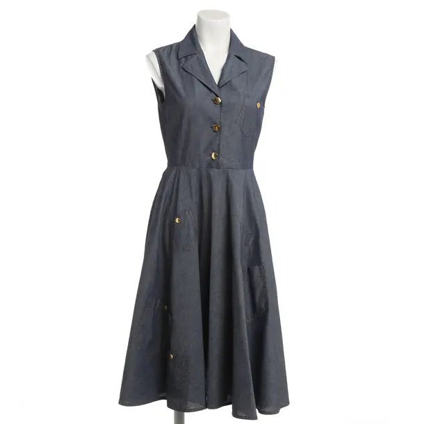 Kleid, in Navy, Baumwolle, Boutique Moschino