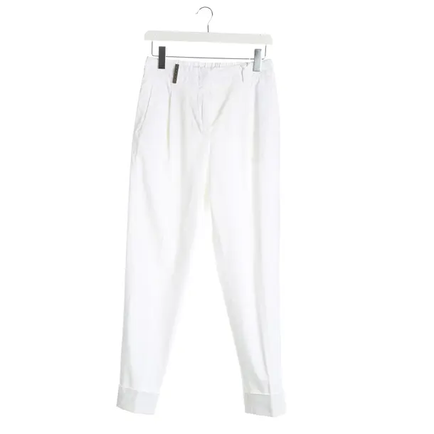 Hose, in Weiß, Baumwolle, Peserico