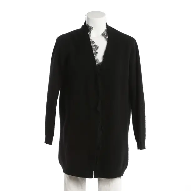 Cardigan, in Black, Wool, Ermanno Scervino