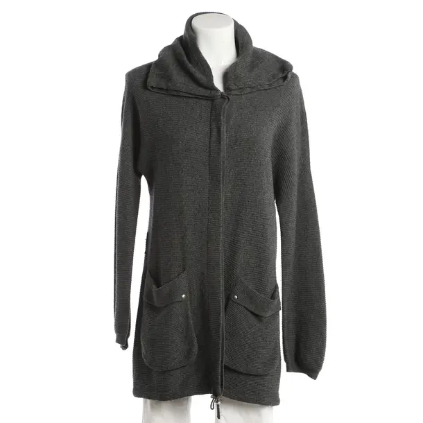 Cardigan, in Gray, Wool, Brunello Cucinelli