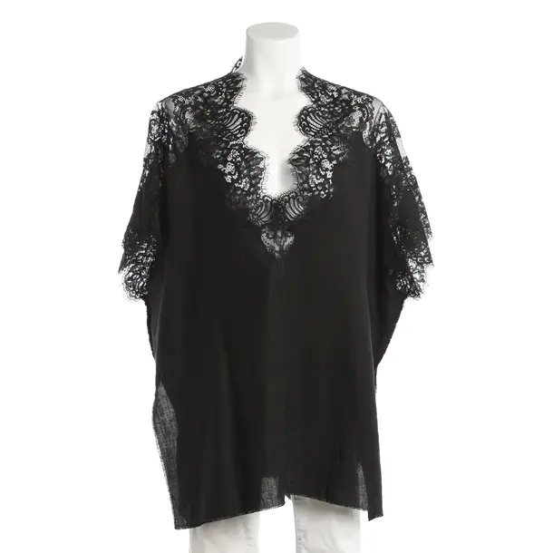 Tunika, in Schwarz, Leinen, Ermanno Scervino