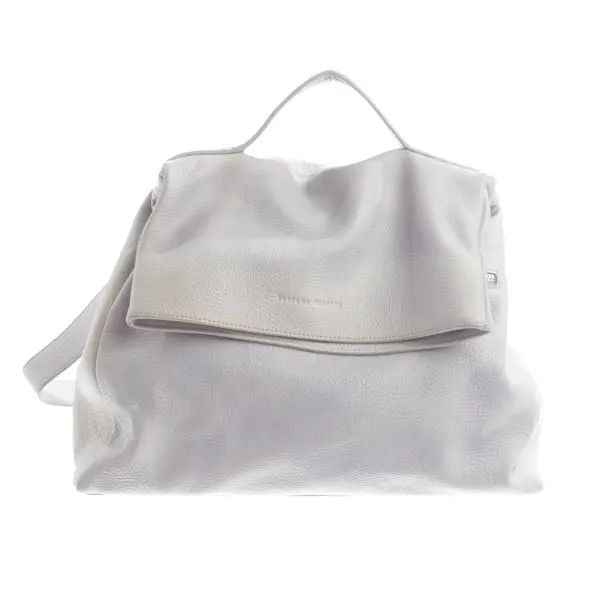 Handbag, in Light Gray, Leather, Fabiana Filippi