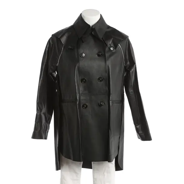 Ledermantel, in Schwarz, Leder, Sportmax