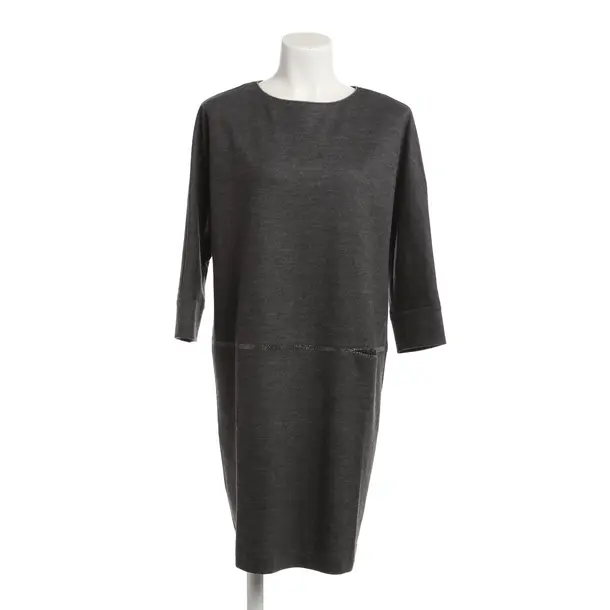 Dress, in Dark Gray, Cotton, Fabiana Filippi
