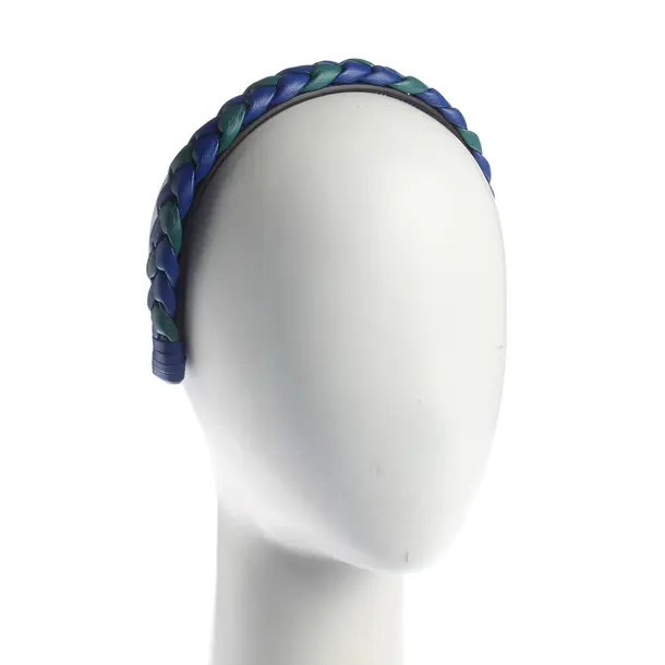 Headband, in Blue, Leather, Gucci