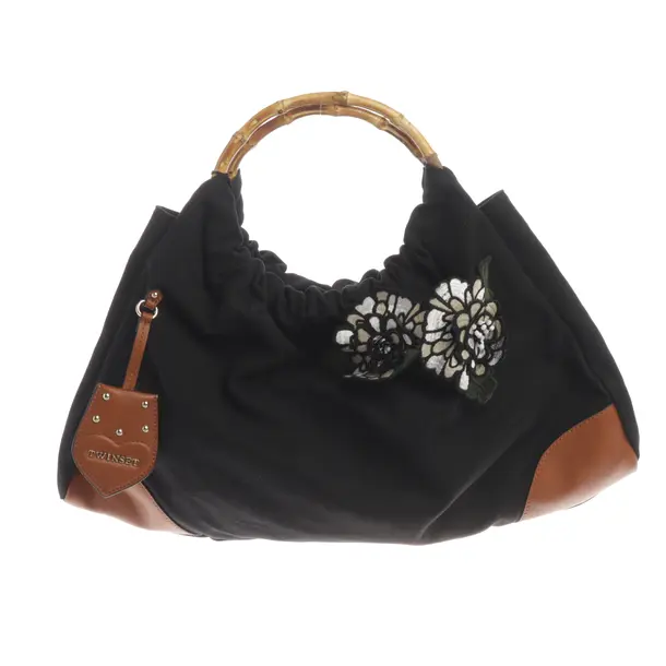 Handtasche, in Schwarz, Baumwolle, Twin Set