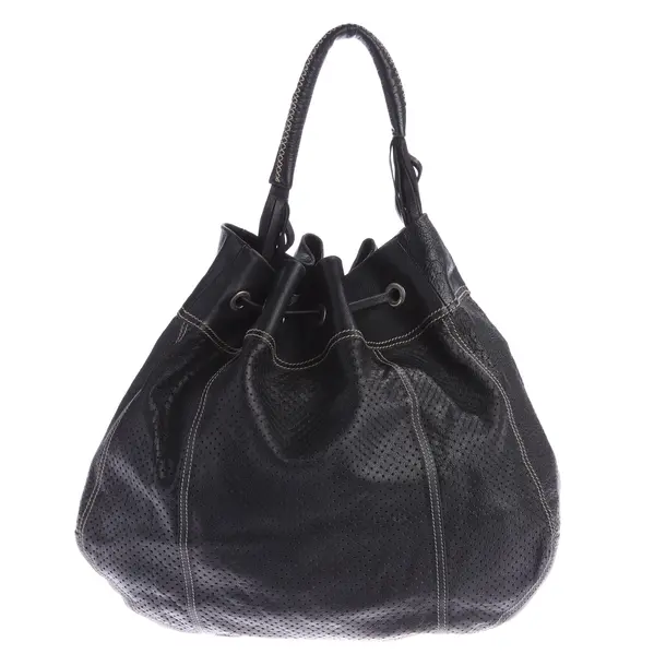 Schultertasche, in Schwarz, Leder, Prada