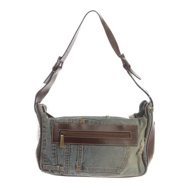 Shoulder Bag, in Blue, Cotton, Dolce & Gabbana