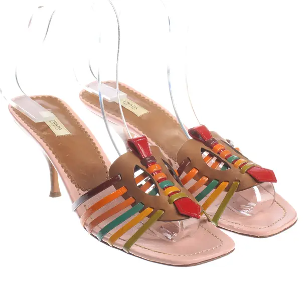 Heeled Sandals, in Multicolored, Prada