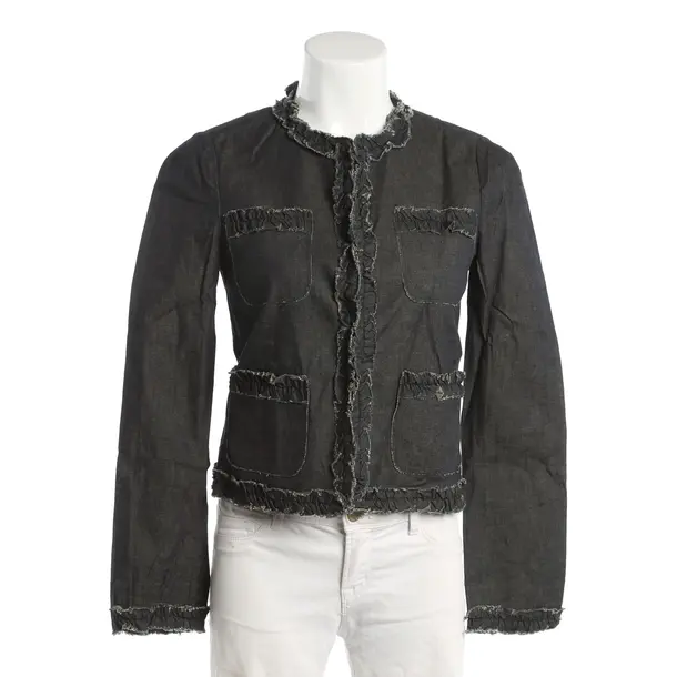 Denim Jacket, in Navy, Cotton, Moschino Cheap & Chic