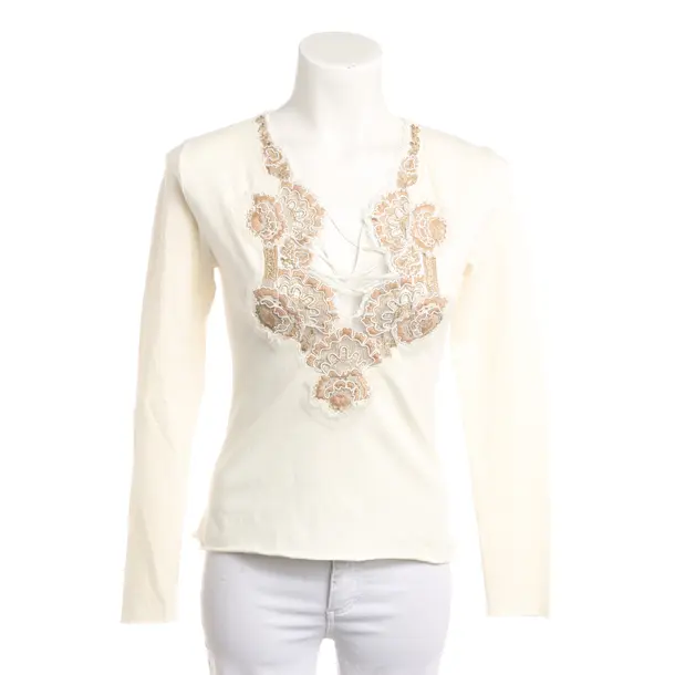 Long Sleeve Shirt, in Beige, Cotton, Ermanno Scervino