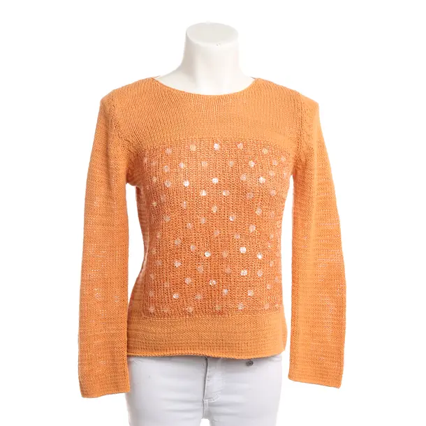 Pullover, in Orange, Baumwolle, Brunello Cucinelli