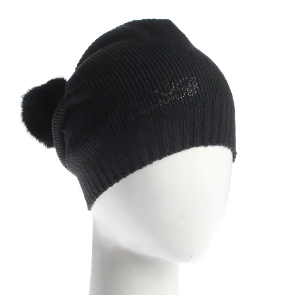 Beanie, in Black, Acrylic, Twin Set