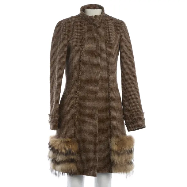Winter Coat, in Brown, Wool, Ermanno Scervino