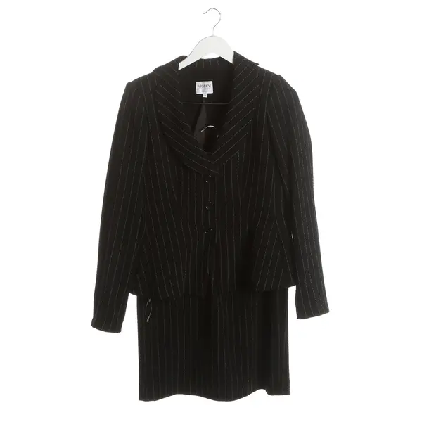 Skirt Suit, in Black, Wool, Armani Collezioni