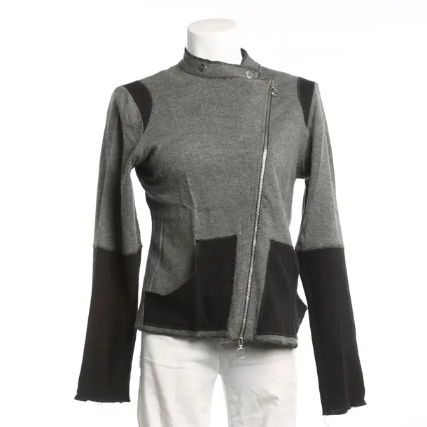 Cardigan, in Gray, Cotton, Emporio Armani