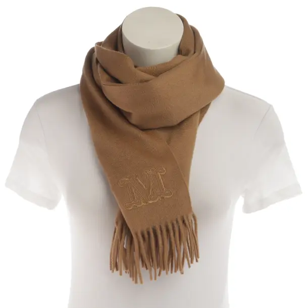 Schal, in Hellbraun, Kaschmir, Max Mara