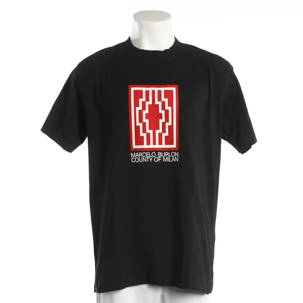 T-Shirt, in Black, Cotton, Marcelo Burlon