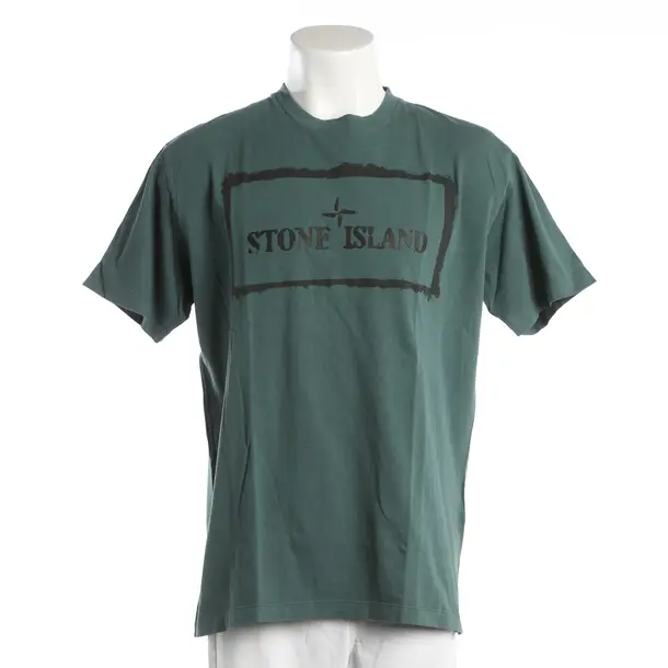 Maglietta, in Verde, Cotone, Isola di pietra