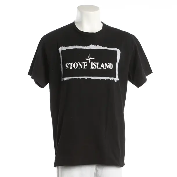 T-Shirt, in Black, Cotton, Stone Island