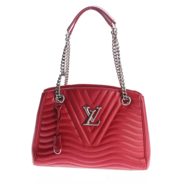 Shoulder Bag, in Red, Leather, Louis Vuitton