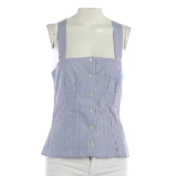 Top, in Blau, Baumwolle, Prada Linea Rossa