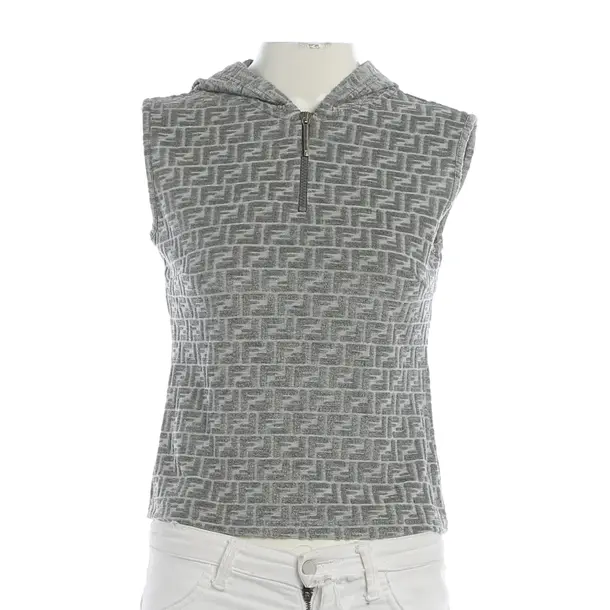 Top, in Hellgrau, Polyimid, Fendi