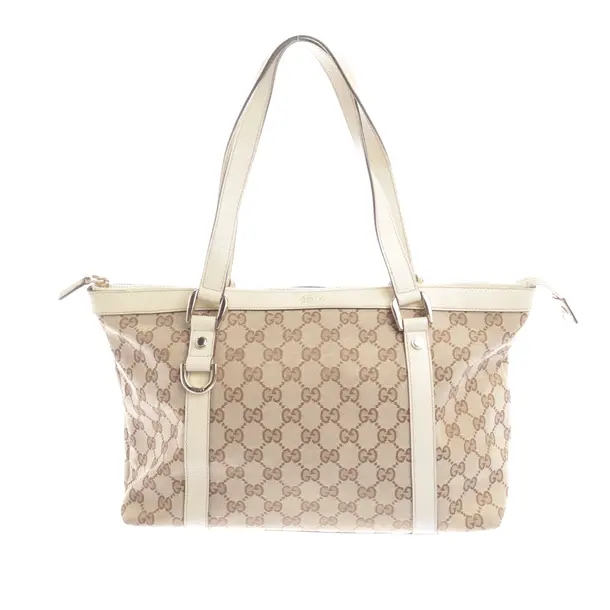 Handtasche, in Braun, Baumwolle, Gucci